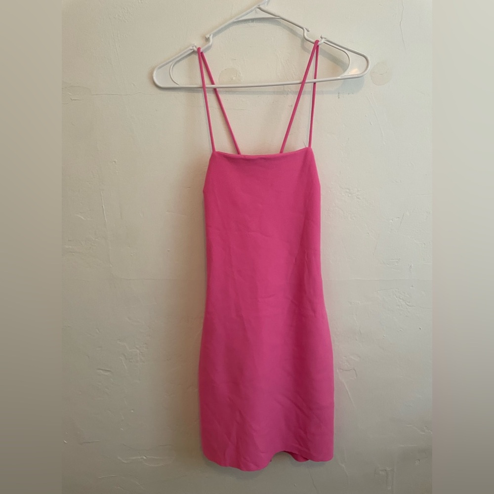 Amanda Uprichard Pink Mini Dress